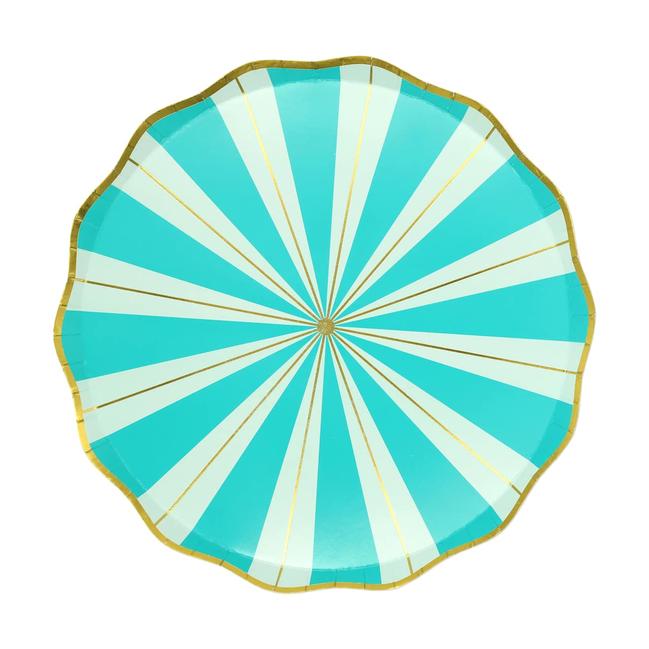Jonathan Adler x Michaels 9" Teal Stripes Paper Dinner Plates, 10ct.